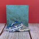 Glass Seed Bead Bracelet - Waves at Sunset