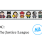 Easy Cross Stitch Kit: DC  Superheroes - The Justice League - For Beginners