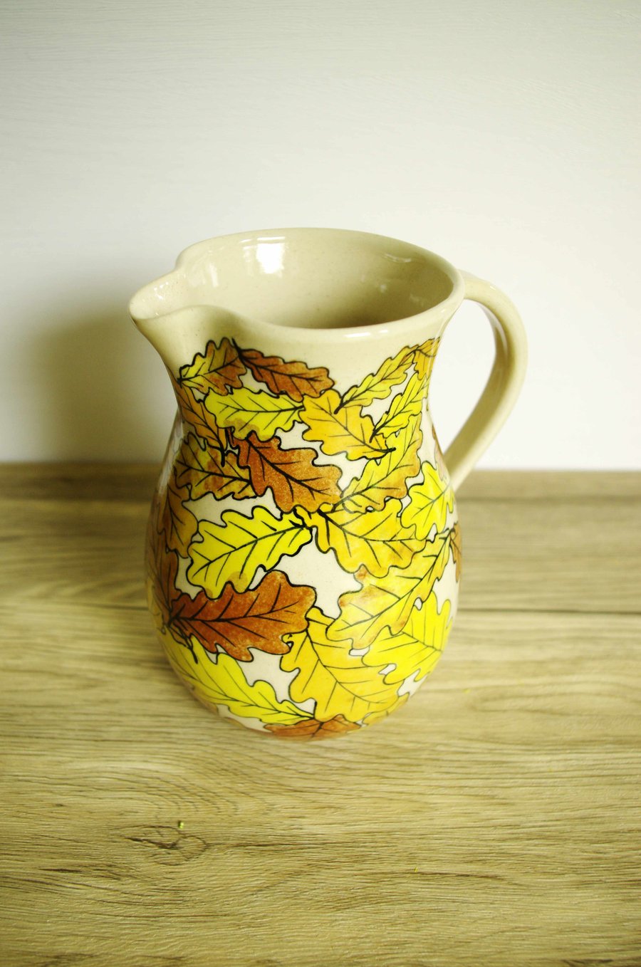 Large Jug - Autumn Oak Leaves