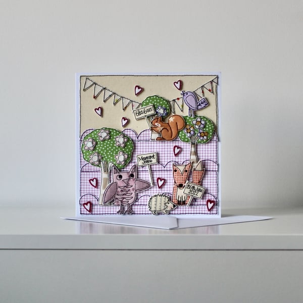 Special Order for Mary - 'New Baby' - Personalisable Handmade Blank Card