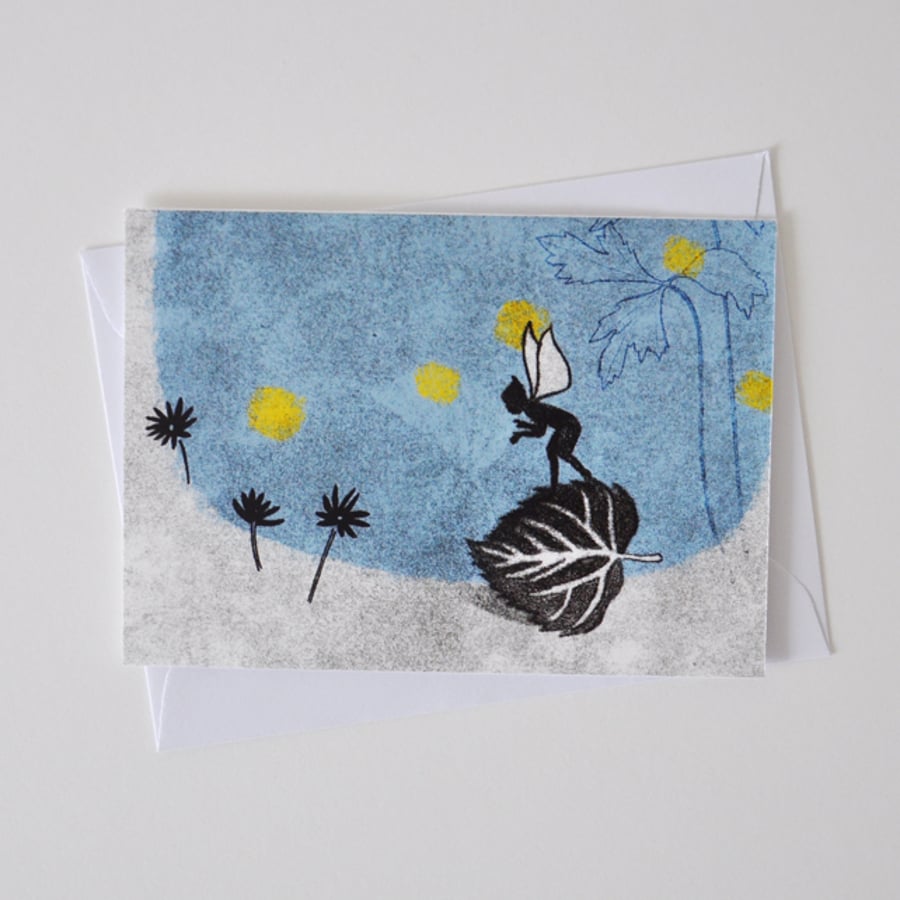 Blank Fairy Tale Greeting Card - The Rose Elf by Hans Christian Anderson