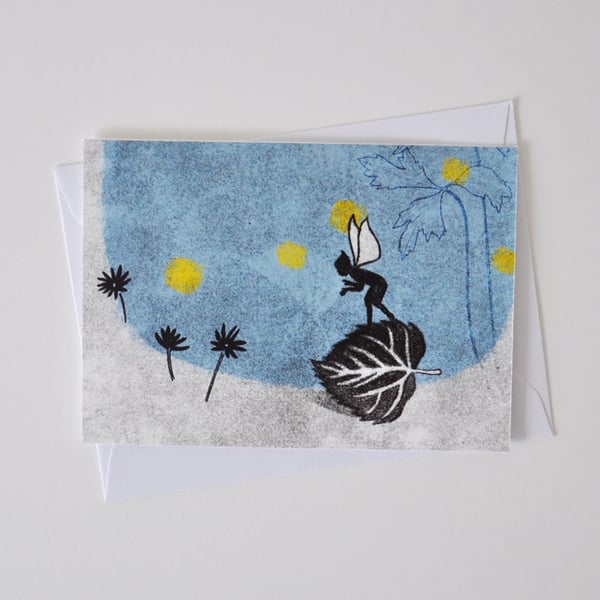 Blank Fairy Tale Greeting Card - The Rose Elf by Hans Christian Anderson