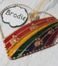 Rainbow Bridge pet memorial sun catcher decoration with charm - Image 1