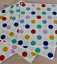 Four Coloured Spots Paper Napkins - Image 1