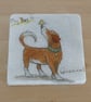 Set of 4 Marble 'Dog' Coasters - Image 3