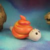 Spring Sale ... Tiny Village Snail OOAK Sculpt by Ann Galvin Gnome Village