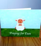 A6 Praying For Ewe Greeting Card  - Image 1