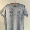 Hand Print natural dyed cotton t shirt