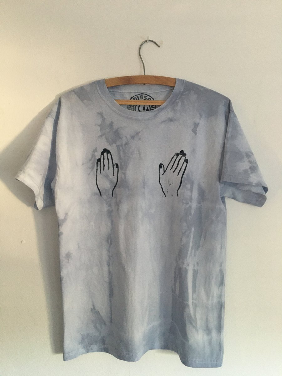 Hand Print natural dyed cotton t shirt