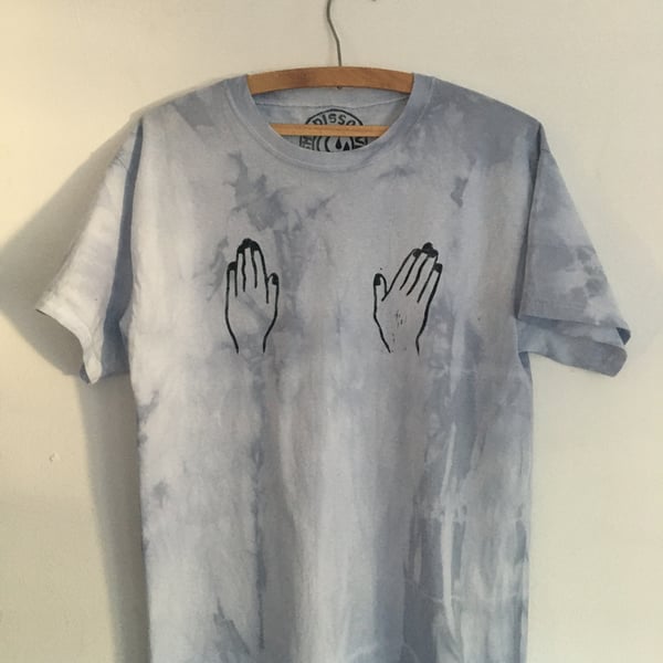 Hand Print natural dyed cotton t shirt