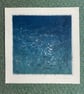 Lino Cut and Etch Original Print - Artwork - Sea Turtle I - Image 3