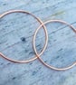 Rose Gold Filled 50mm Hoop Earrings  - Image 3