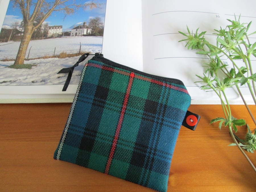  Blue  Tartan Purse