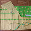 Roll Up Knitting Needle Holder In Green Daisy Print