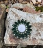 Quilled Lincoln Green Tea Light Holder - Image 1