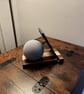 Echo Dot Stand – Walnut & Tulipwood Speaker & Phone Stand – No.04 - Image 5