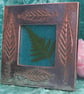 Copper Photo Frame, Leaf Design - Image 5