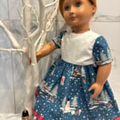 Snow Scene Dolls Dress