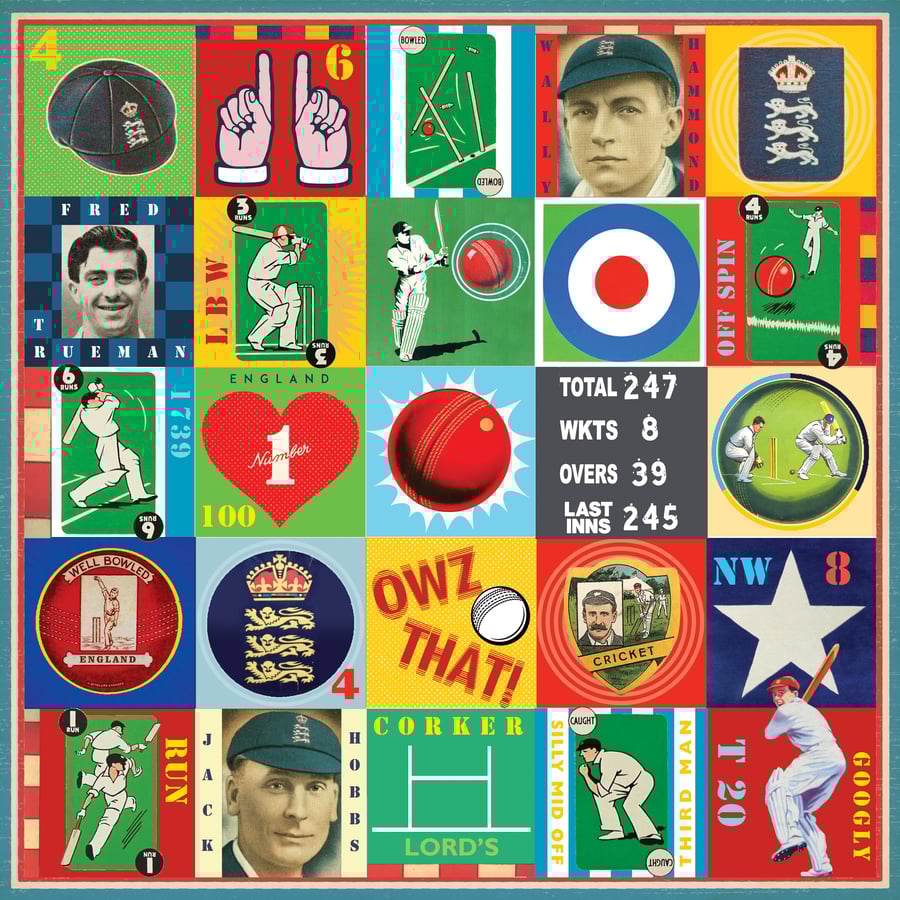 England Cricket Pop Art Print