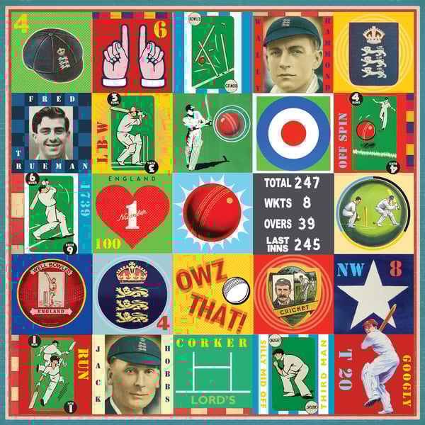England Cricket Pop Art Print