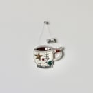 Special Order for Carole - 'Hot Chocolate Mug' - Hanging Decoration