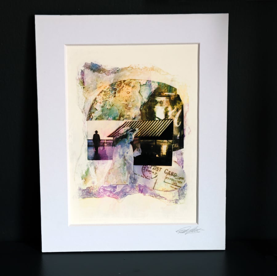 Mixed Media Collage, Archival Print of Original Art Work