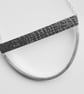 Handmade Oxidised and Polished Silver Geometric Pendant Necklace - Image 3