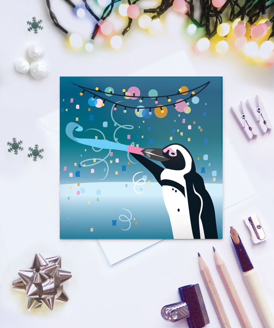Jackass Penguin Christmas Card