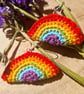 Rainbow dangle earrings, Rainbow jewellery, Rainbow birthday gift, Rainbow theme - Image 6