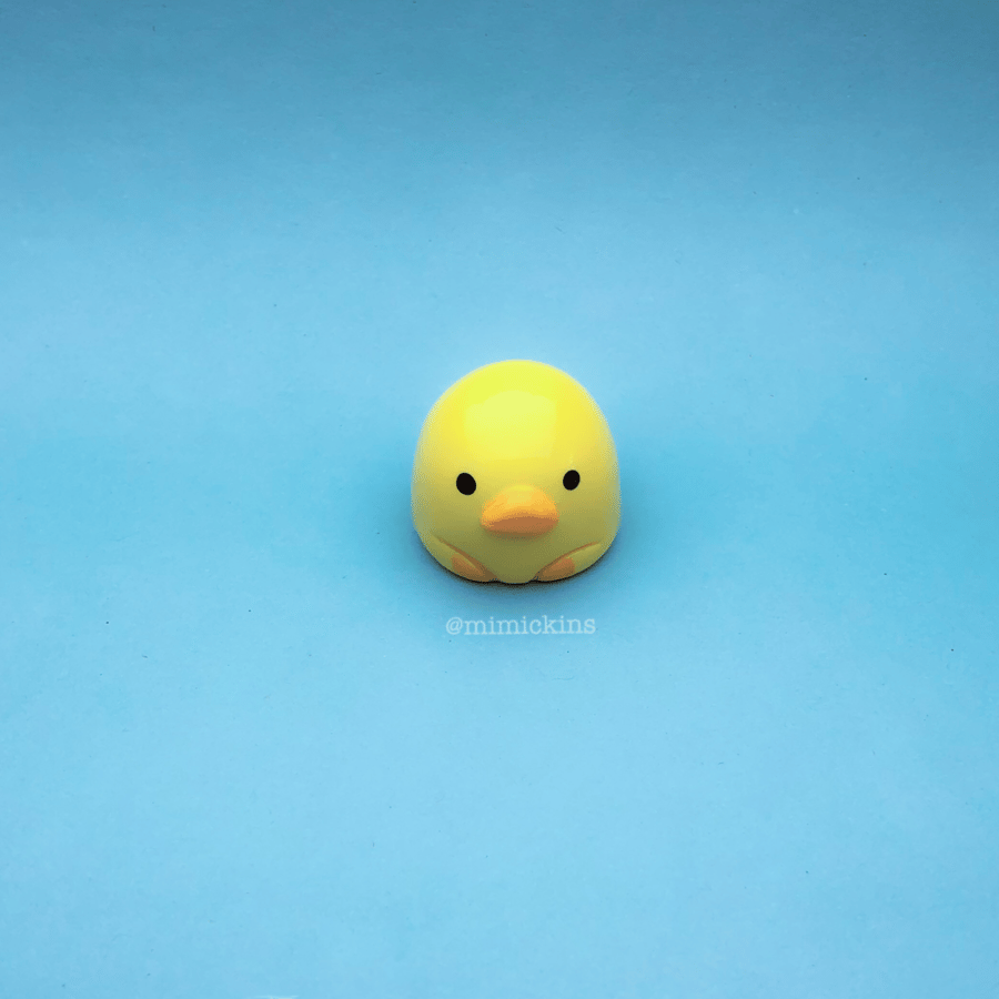 Little Duck Friend, Handmade Polymer Clay figure