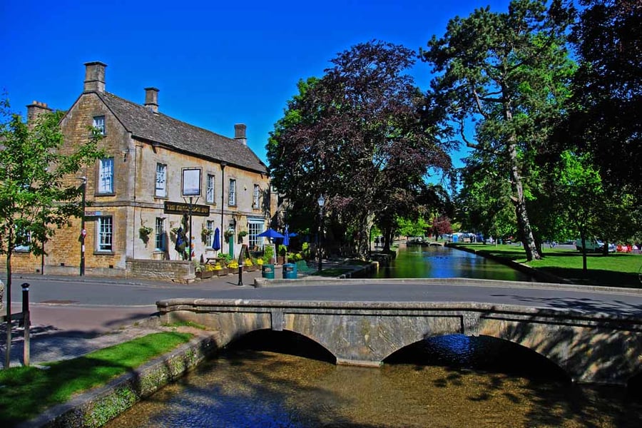 Kingsbridge Inn Bourton On The Water Cotswolds Photograph Print