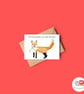 Fox Christmas Card, A6 Christmas Card, Cute Animal Christmas Card