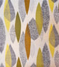 Iconic 50s MID CENTURY MODERN Leaf VIntage Barkcloth Fabric Lampshade option  - Image 6
