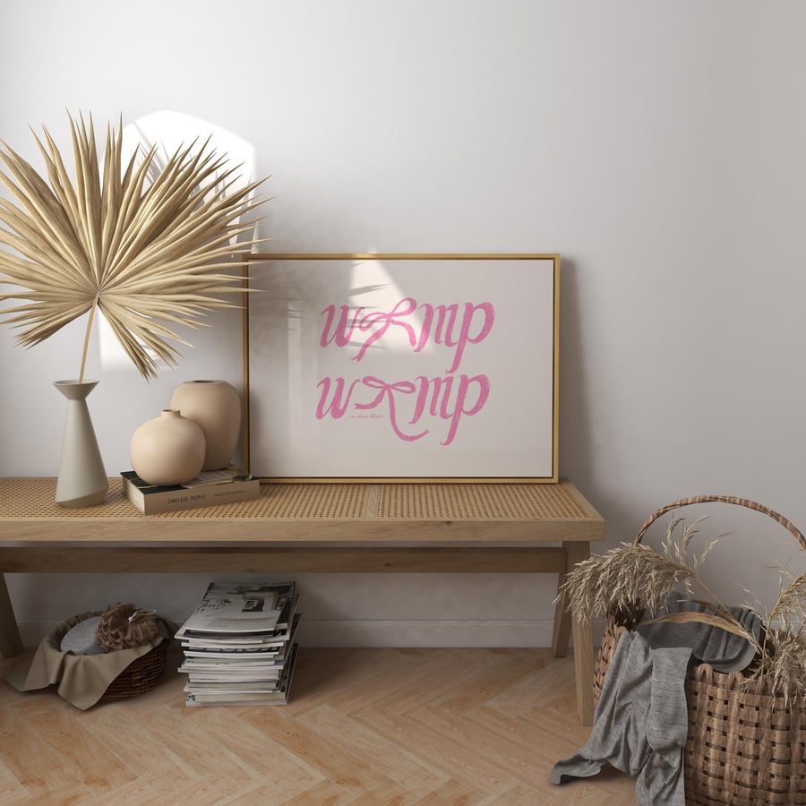 Womp Womp Coquette Print Poster