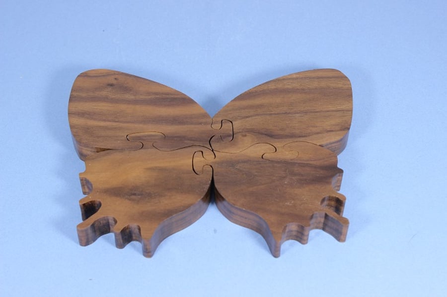 Chunky Walnut Butterfly Coasters (WCO4)