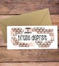 House Deposit Personalised Money Wallet Card - cash gift envelope