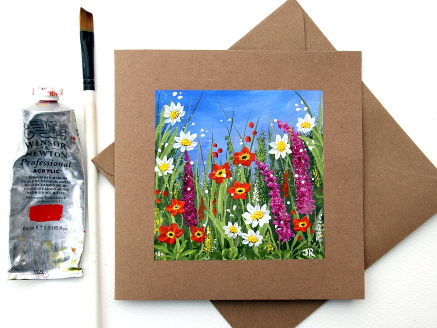 Original Art - Greetings Card "Cottage Garden"  (Ref no. 157)