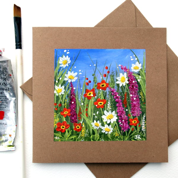 Original Art - Greetings Card "Cottage Garden"  (Ref no. 157)