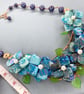 Multicoloured Shell Pearl Flower Floral Bib Necklace - Image 5