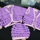Matching set in lilac 