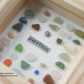 Colours of Marazion Sea Glass, Sea Pottery & Shell Picture P142