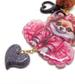 Chihuahua Bag Charm with Heart Clasp and Charm - Image 7