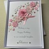 Personalised Handmade Birthday Card Daughter Wife Mum Gift Box Keepsake