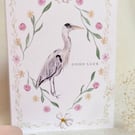 Regents Park Inspired Heron with opulent border Greeting Card for a variety of o