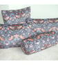 Velvet Bolster Cushion Cover William Morris Strawberry Thief 16" x 12 Blue 12x16 - Image 5