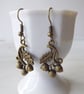 Acorns and Oak Leaf Bronze Tone Earrings - Image 3