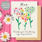 Plantable Mother's Day Card Card, Wildflower Seed Paper, Ecofriendly