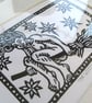The Witch - Original Lino Print - Limited Editions - Line or Black Fill Options - Image 5