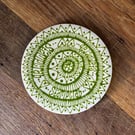 Stampcrab. Hand Painted Olde English Insults Coaster