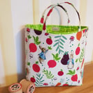 Reusable fabric gift bag: Peter Rabbit's vegetables